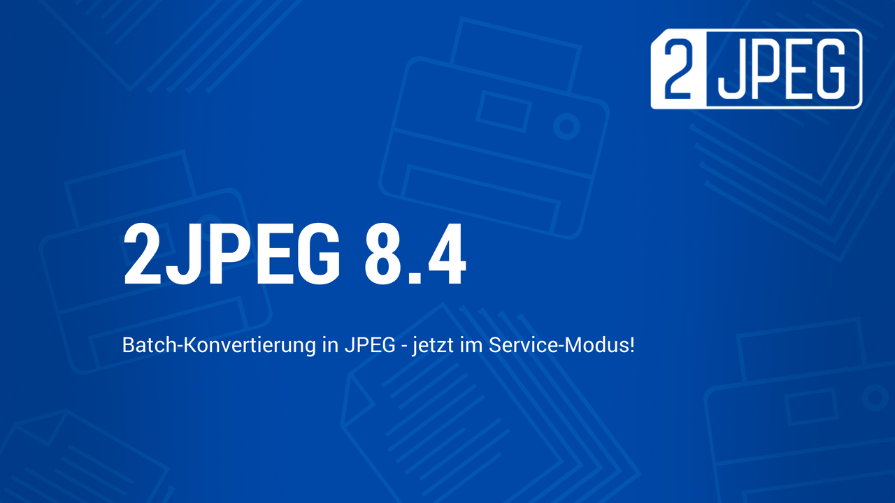 Stapel-Konvertierung von Dateien nach JPEG mit 2JPEG 8.4
