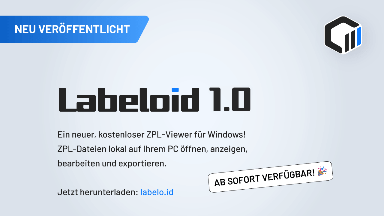 Labeloid 1.0 veröffentlicht: Kostenloser Desktop-ZPL-Viewer und -Editor für Windows